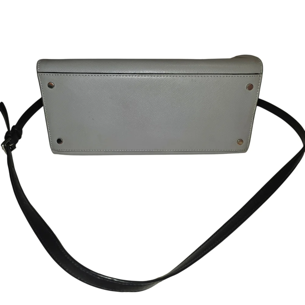 Kate Spade New York Staci Colorblock Medium Satchel Bag - Gray, Black, White - Picture 4 of 8